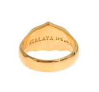Elegant Men's Gold Plated Silver Ring SIG19137-3