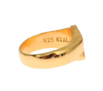 Elegant Men's Gold Plated Silver Ring SIG19137-3