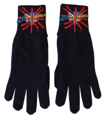 Blue Virgin Wool Unisex Gloves