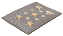 Chic Bronze Khaki Leather Card Holder