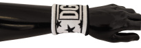 Elegant Monochrome Wool Wristband Set