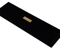 Black Velvet Logo Plaque Storage Bracelet Jewelry Box