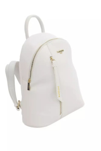 Chic White Golden Detail Backpack