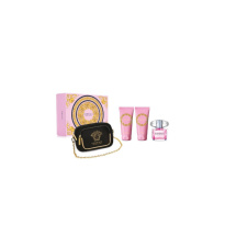 Versace Bright Crystal Eau De Toilette Spray 90ml Set 4 Pieces