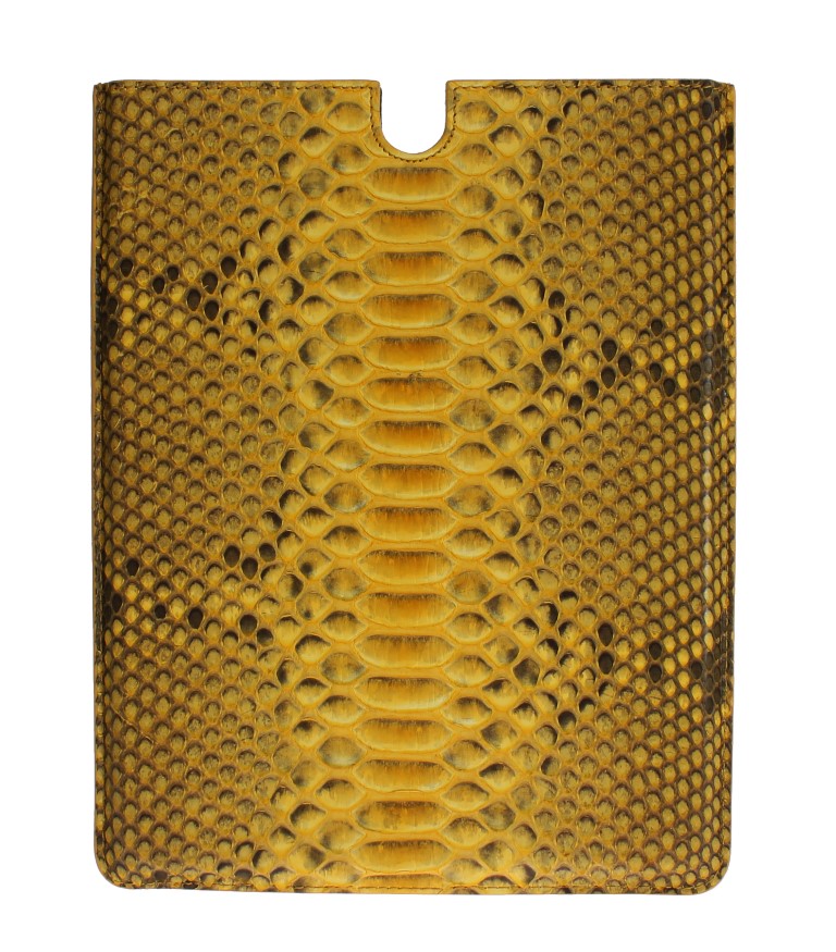 Sleek Python Snakeskin Tablet Case in Yellow