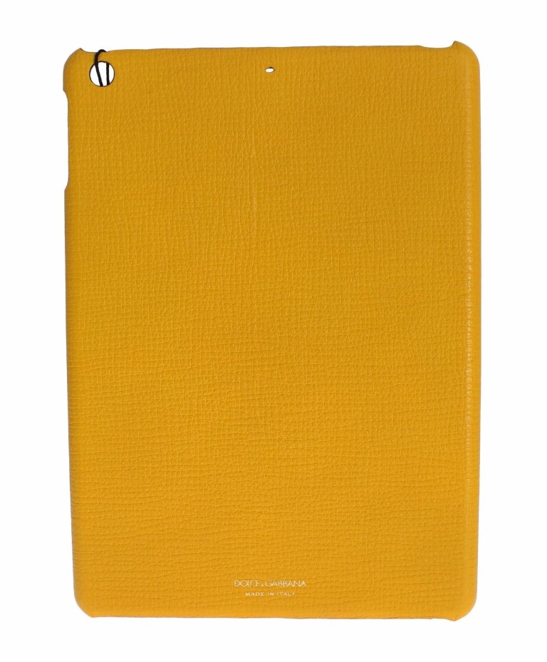 Yellow Leather Tablet Ipad Case Cover