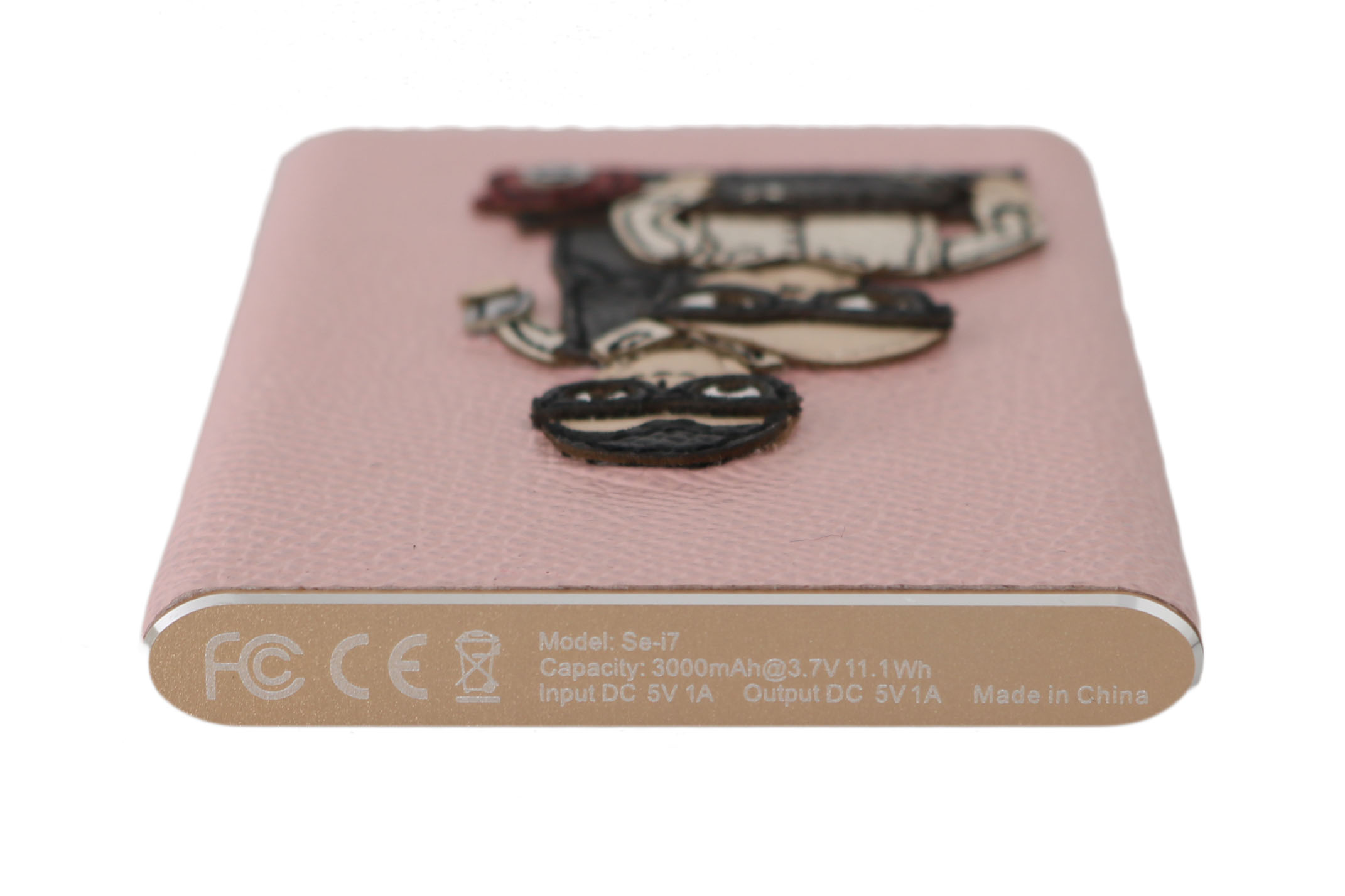 Charger USB Pink Leather #DGFAMILY Power Bank