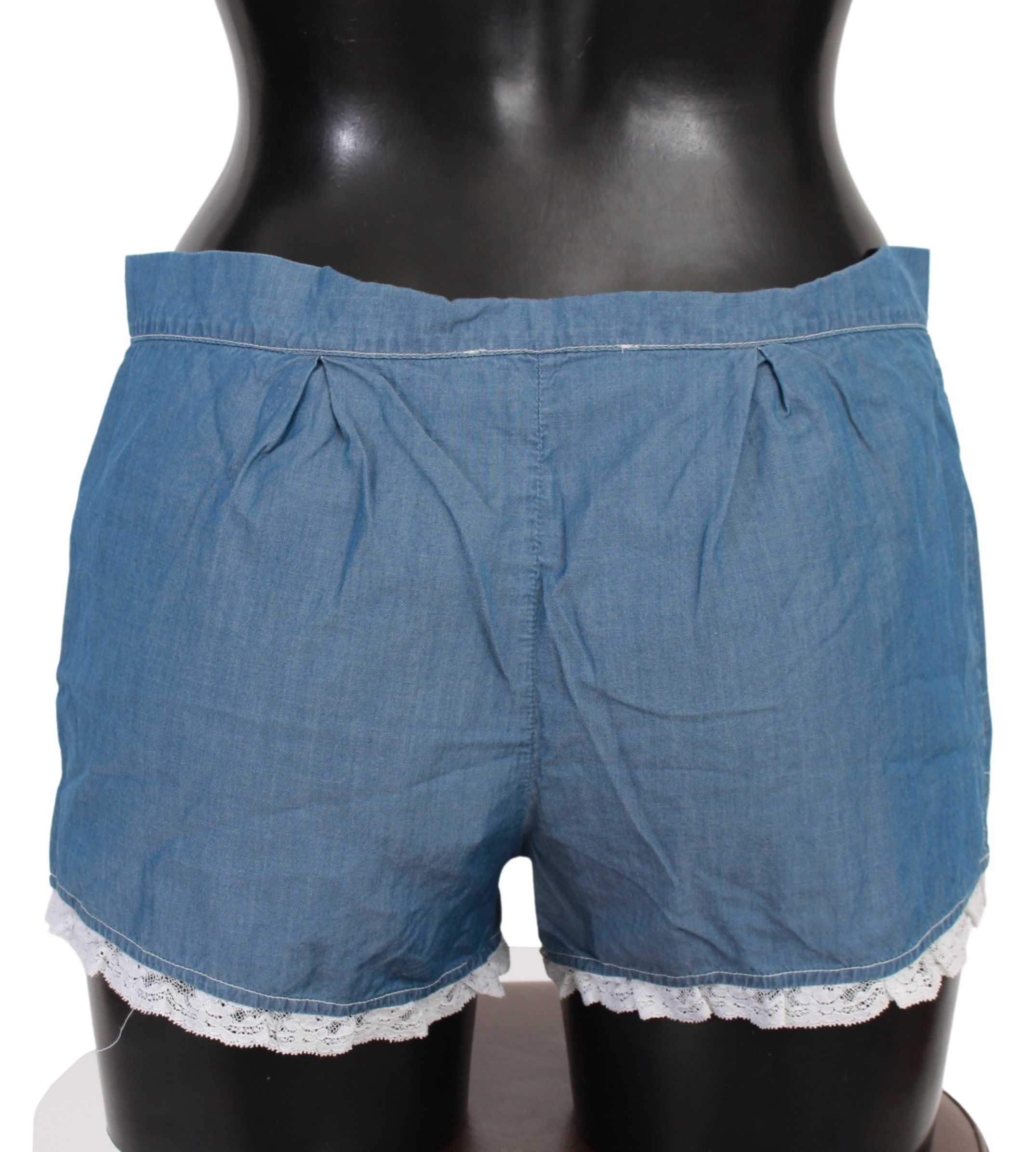 Chic Denim Blue Cotton Shorts
