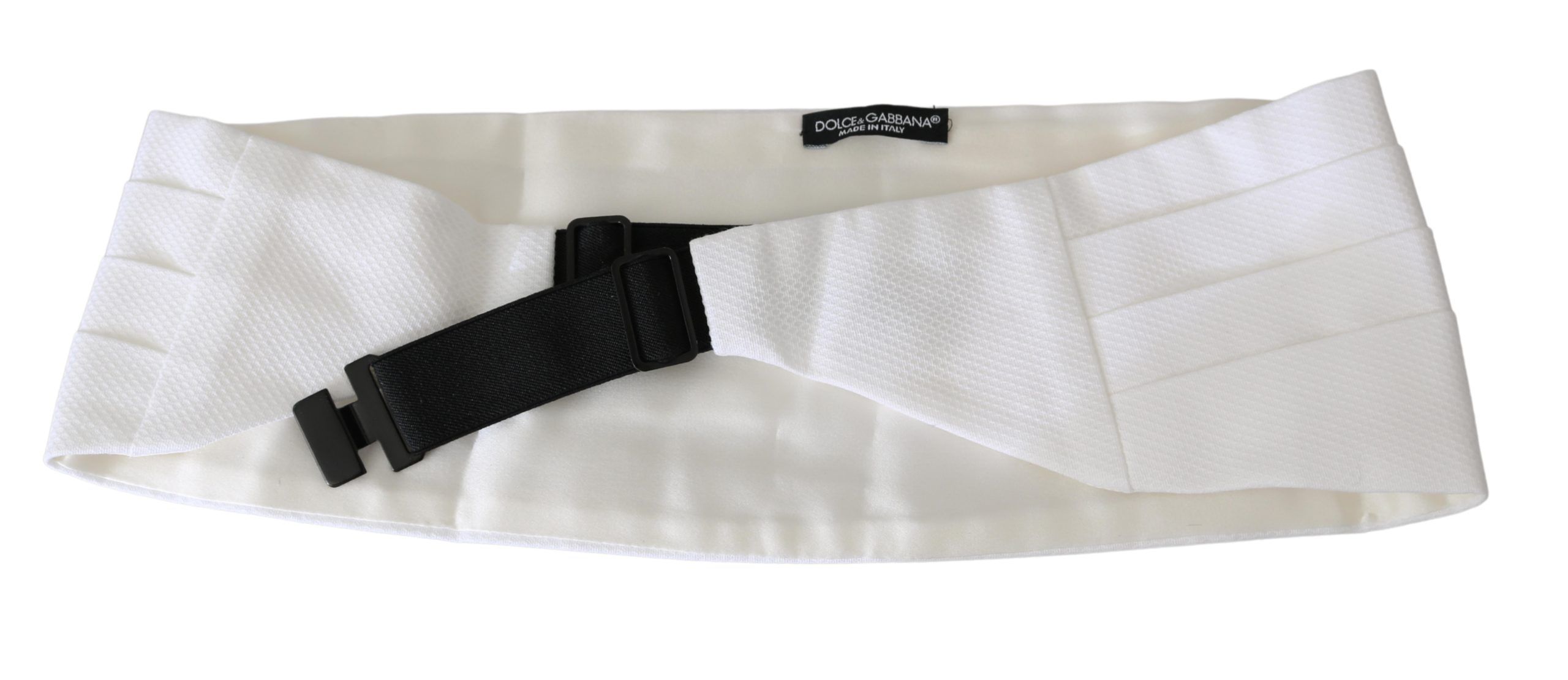 Elegant Silk White Cummerbund