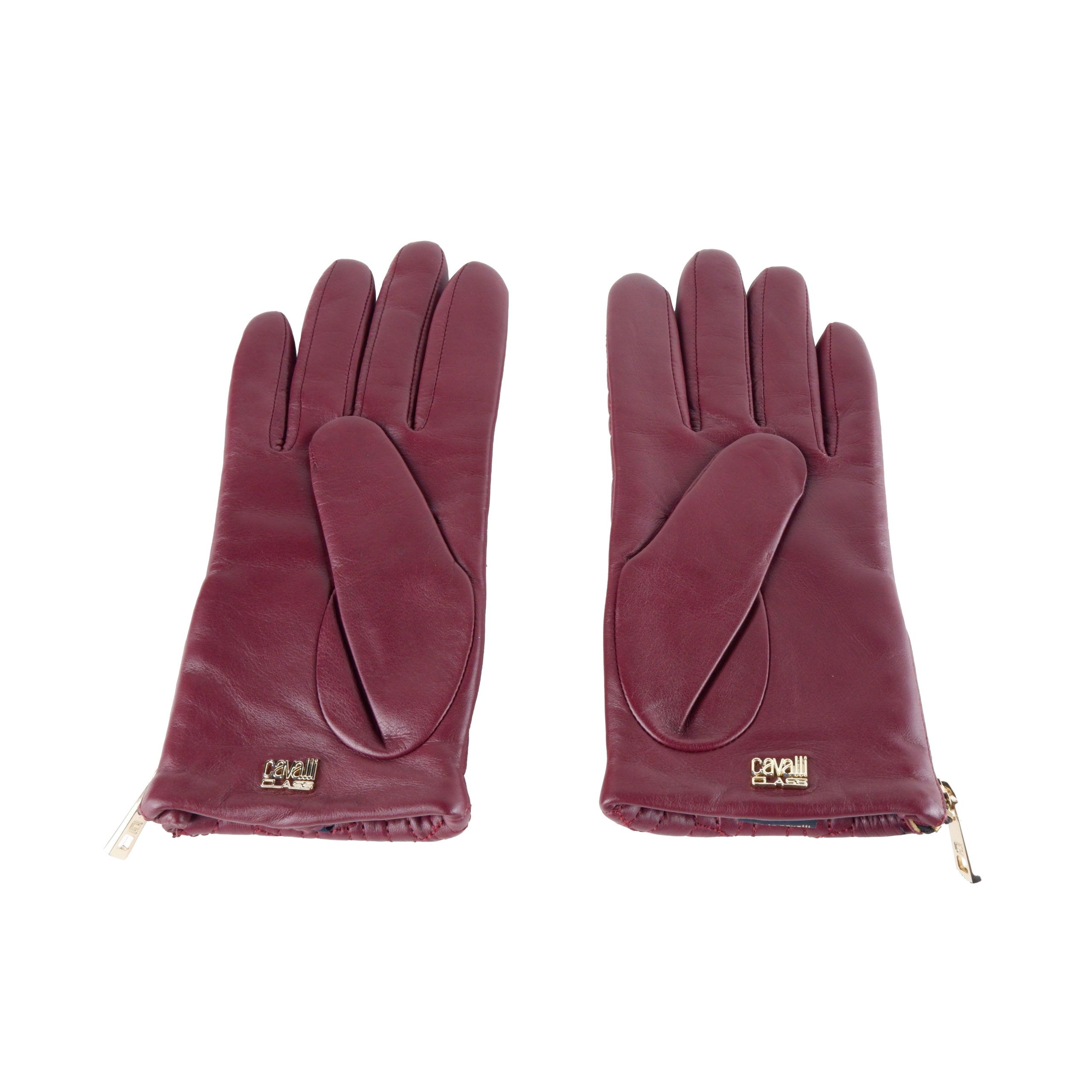 Elegant Burgundy Lambskin Gloves