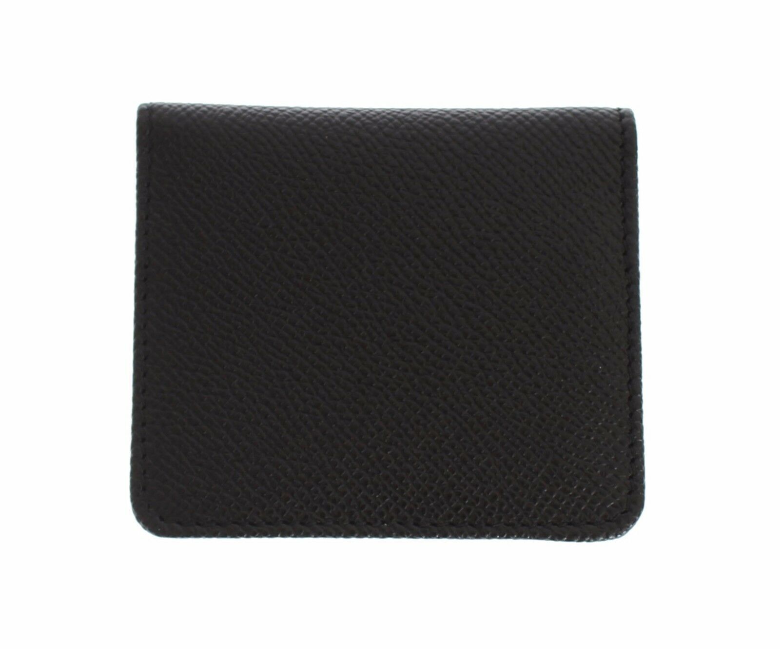 Black Dauphine Leather Condom Case Holder