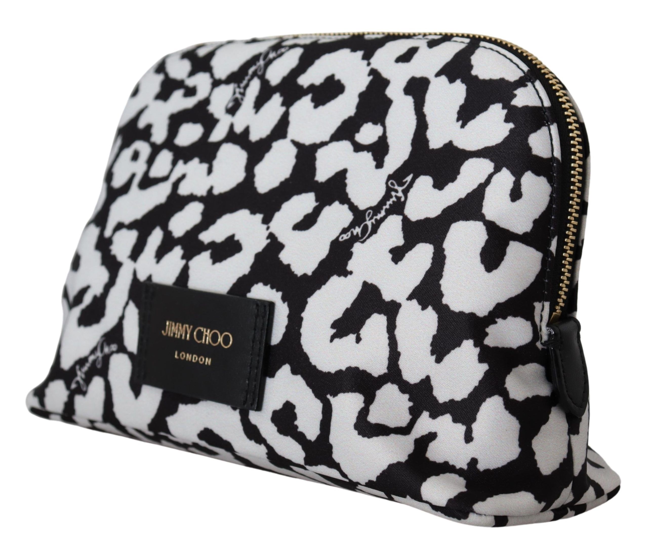 White & Black Nylon Mabrie Onyp Clutch Pouch Bag