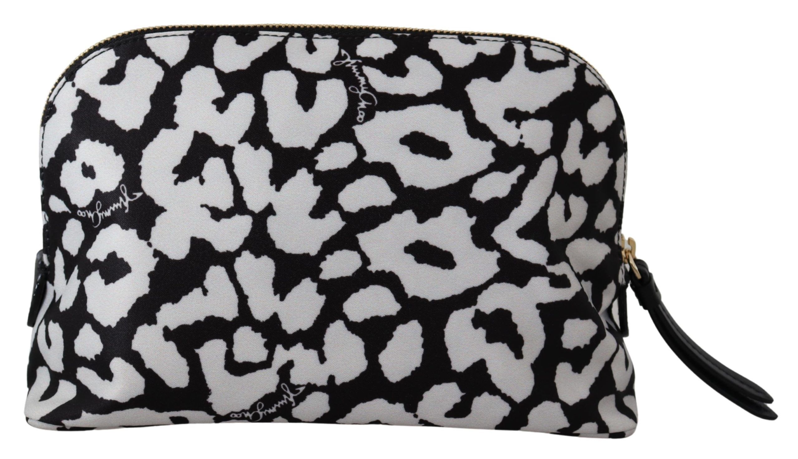 White & Black Nylon Mabrie Onyp Clutch Pouch Bag