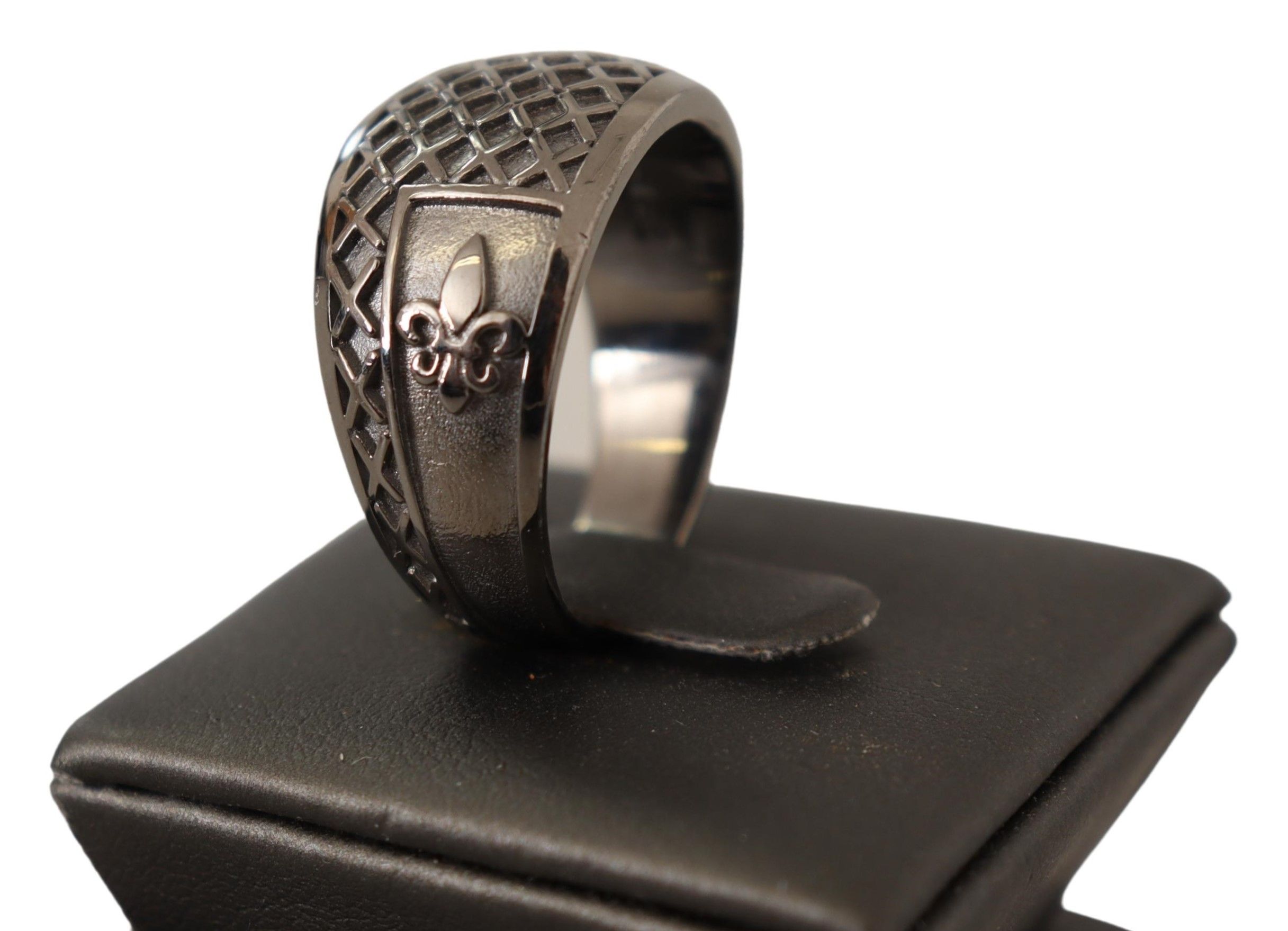 Rhodium 925 Sterling Silver Mens Ring