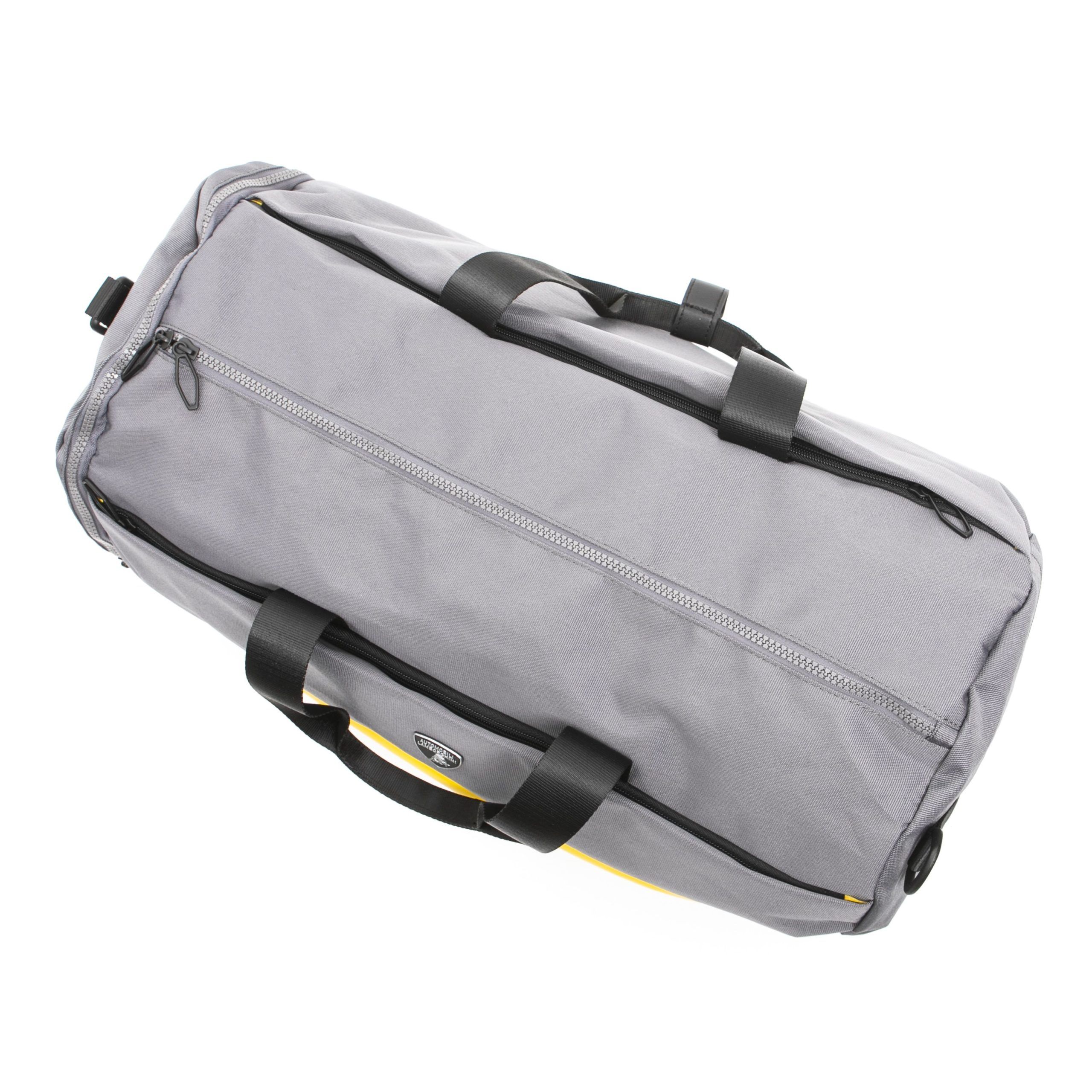 Elegant Gray Duffel Travel Bag