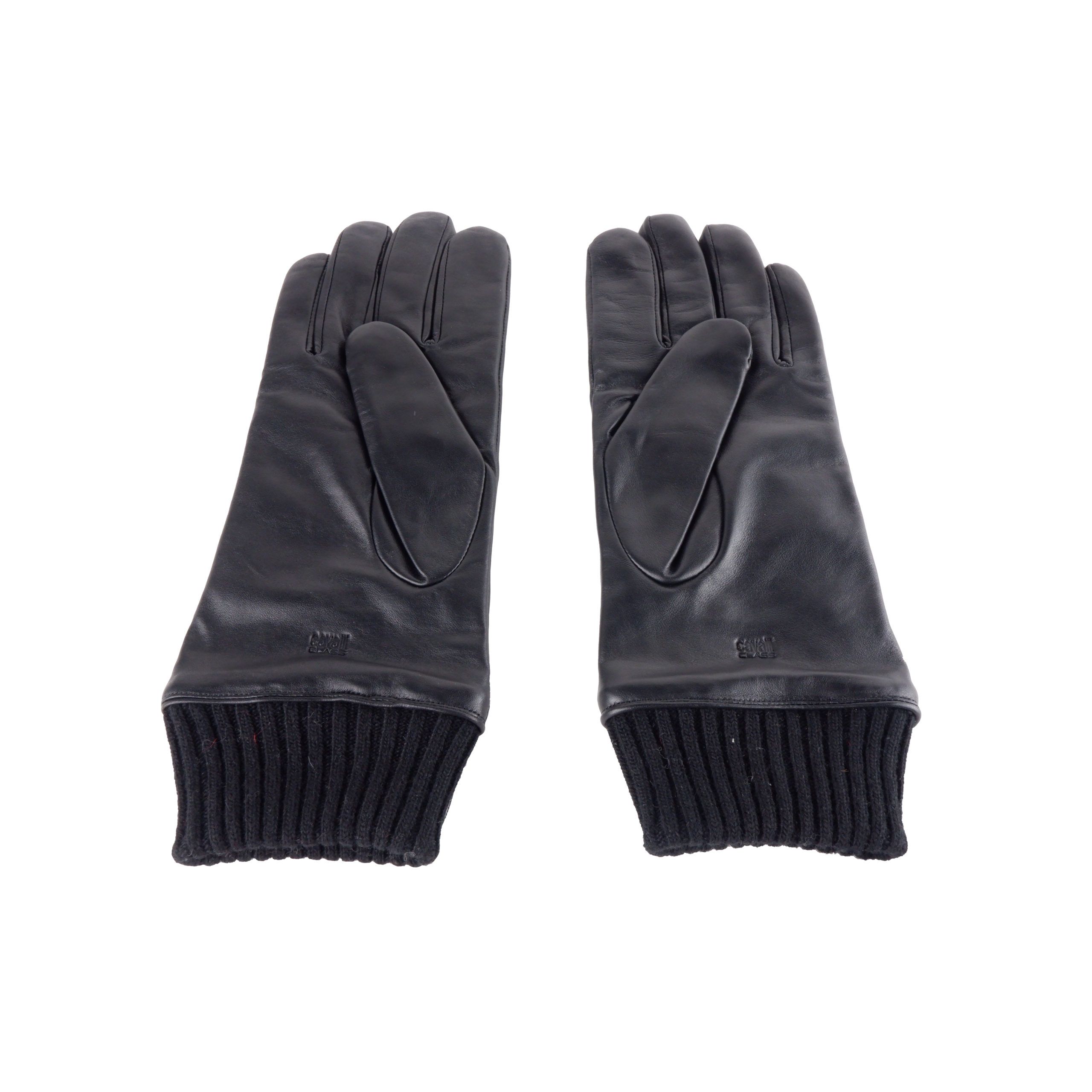 Elegant Black Leather Gloves