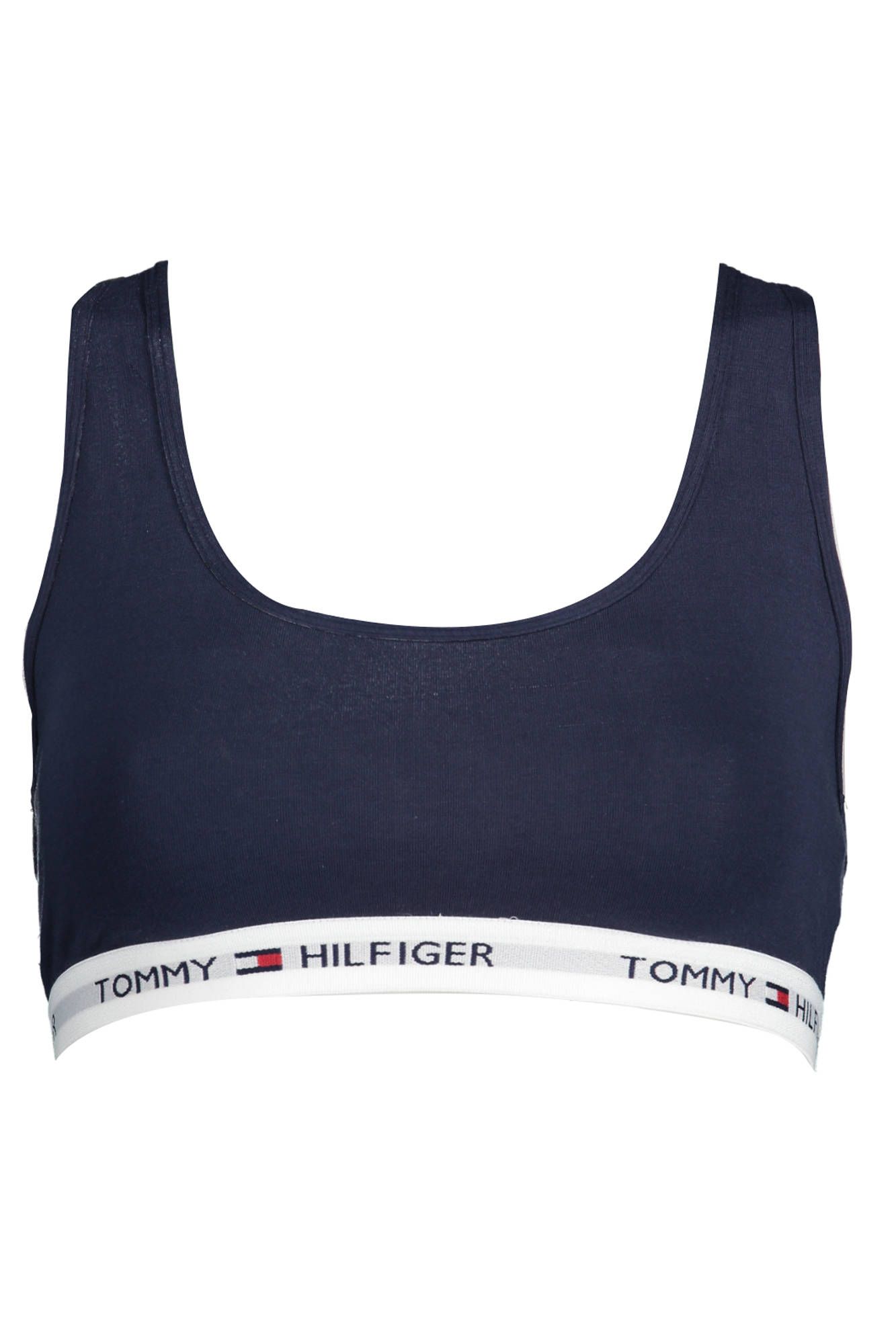Chic Elastic Sports Bra with Contrasting Details