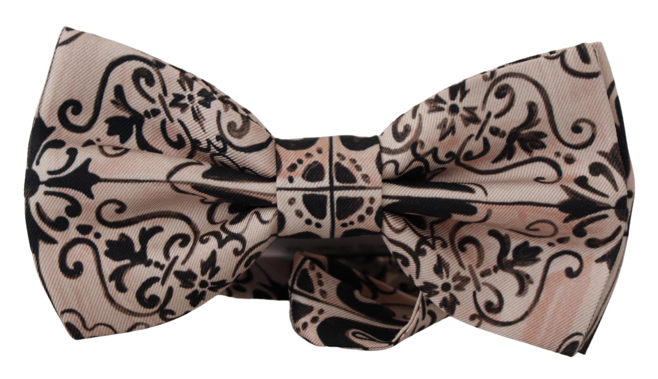 Elegant Multicolor Silk Bow Tie