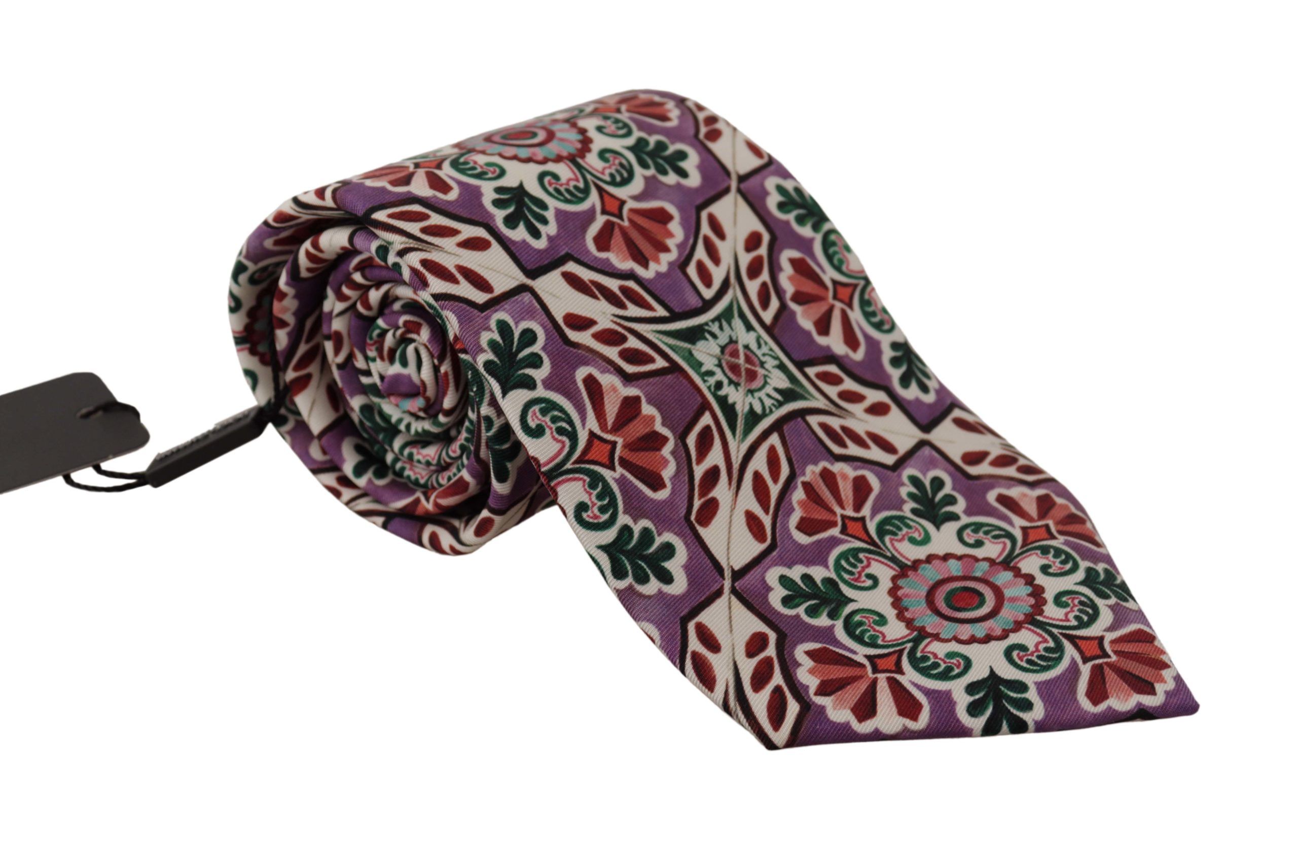 Elegant Multicolor Silk Tie