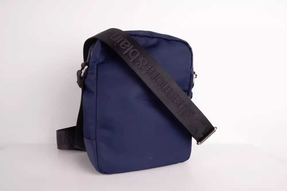 Blue Polyester Messenger Bag