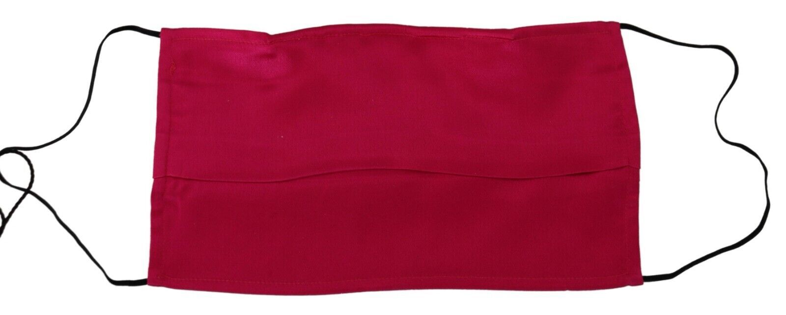 Red Cotton Pleated Elastic Ear Strap One Size Face Mask