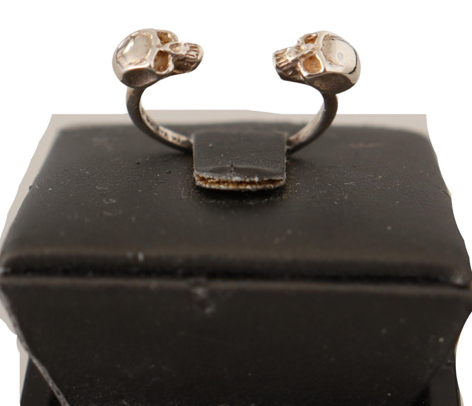 Antique Silver Tone Skull Men Jewelry Ring