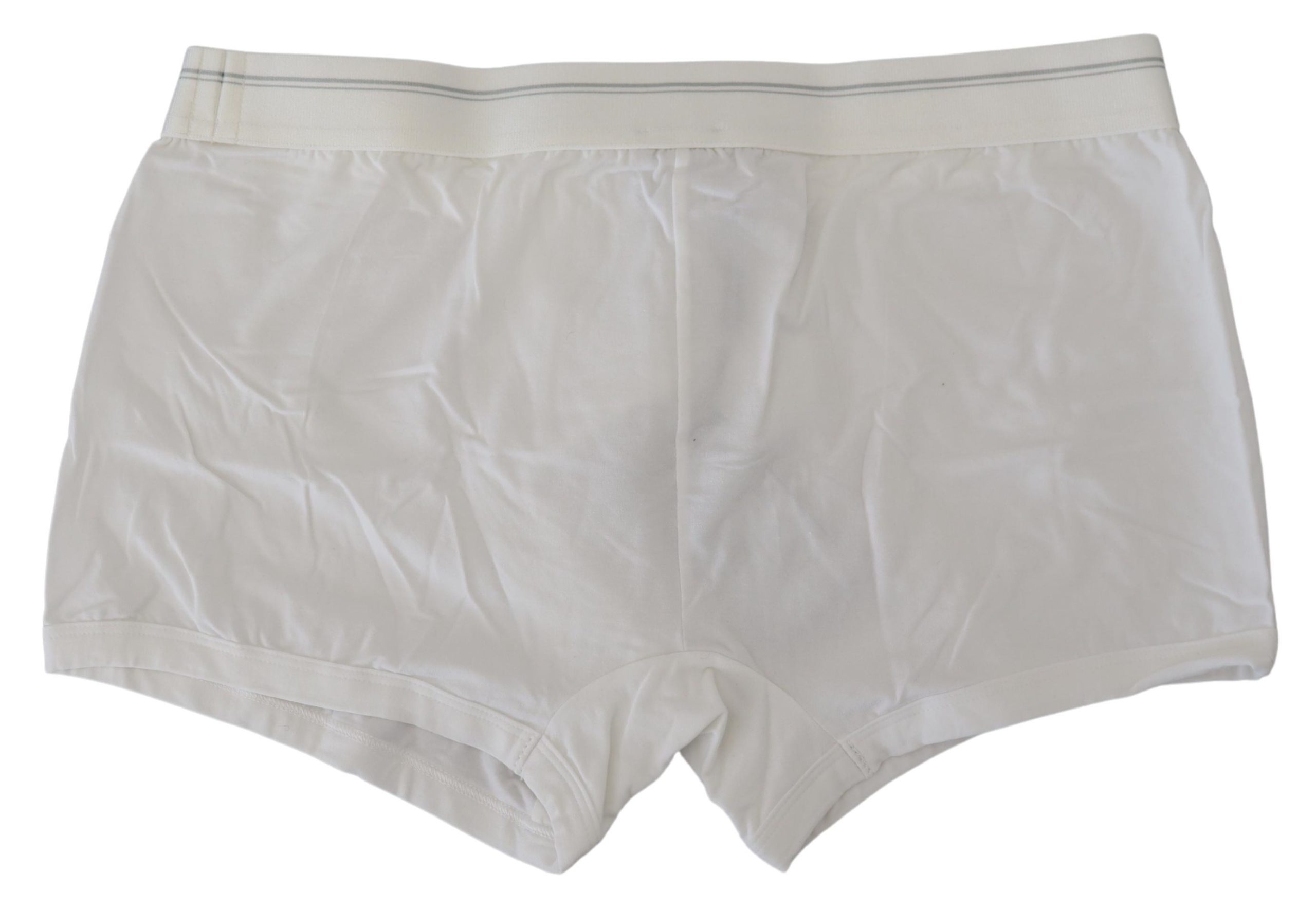 White Cotton Blend Regular Boxer Underwear
