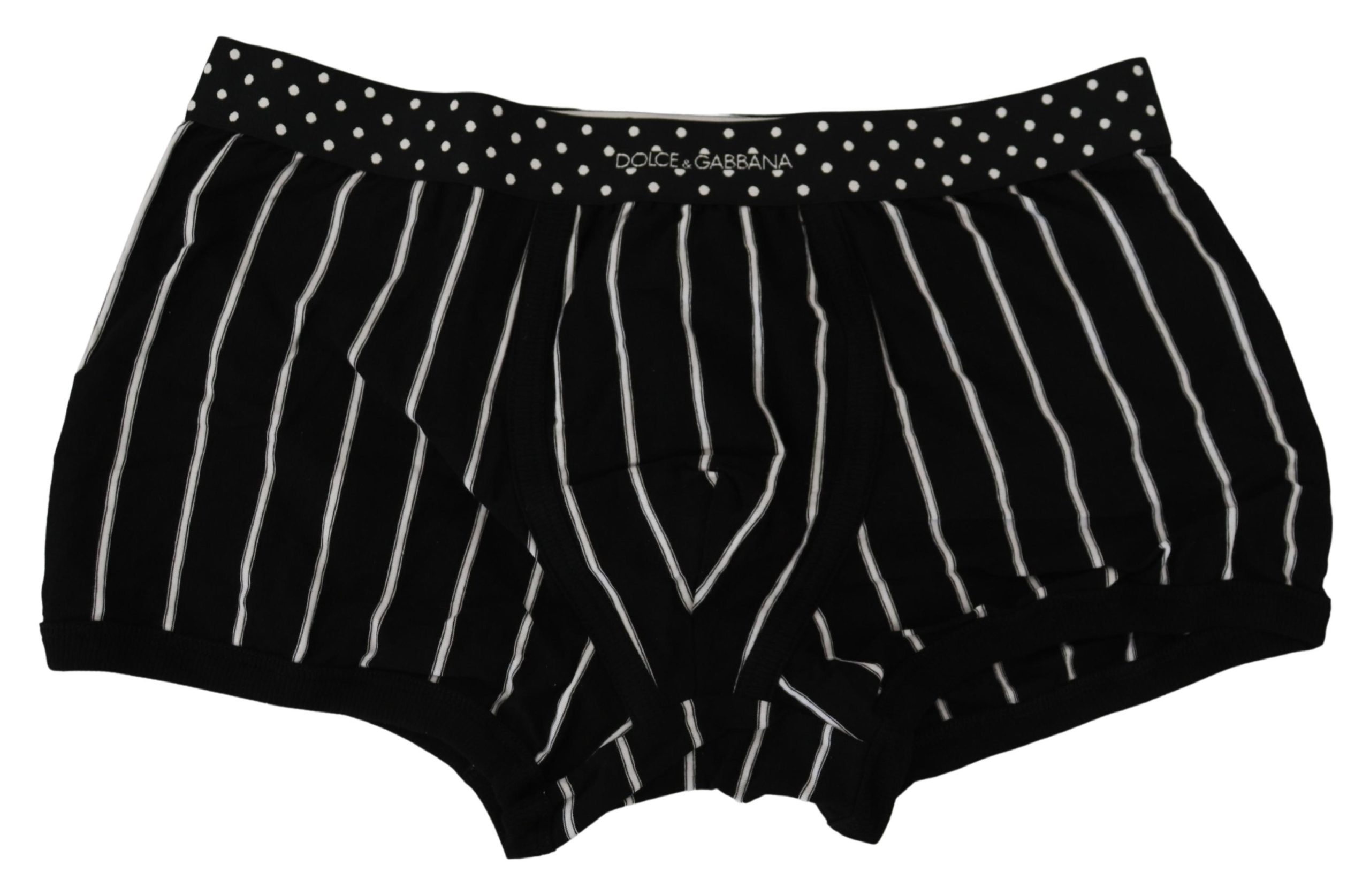 Black Striped Cotton Regular Boxer Underwear