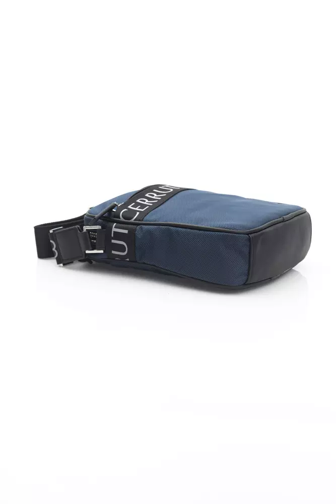 Blue Nylon Messenger Bag