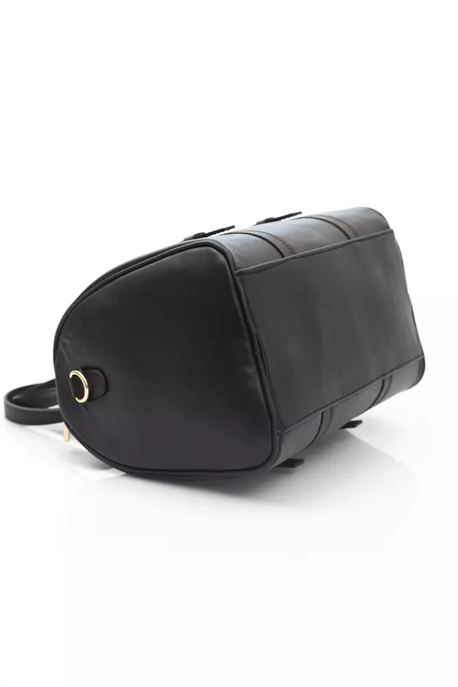 Black Calfskin Messenger Bag