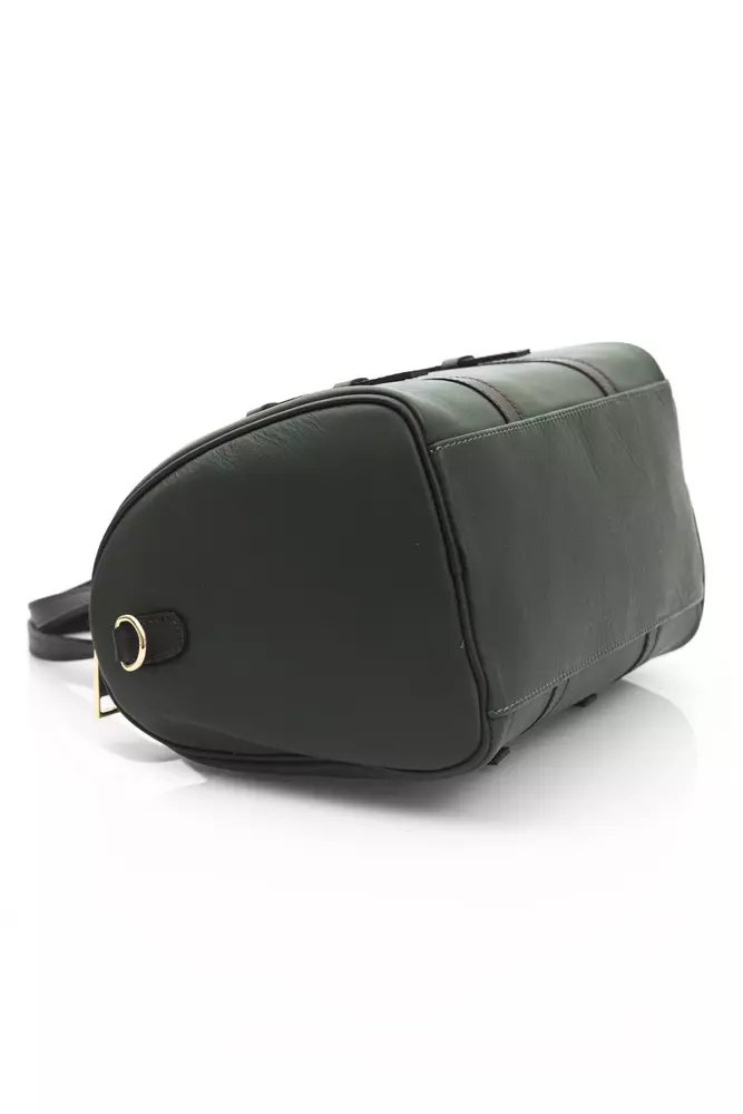 Green Calfskin Messenger Bag
