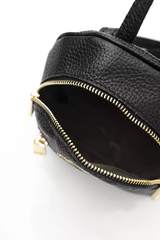 Black Calfskin Messenger Bag
