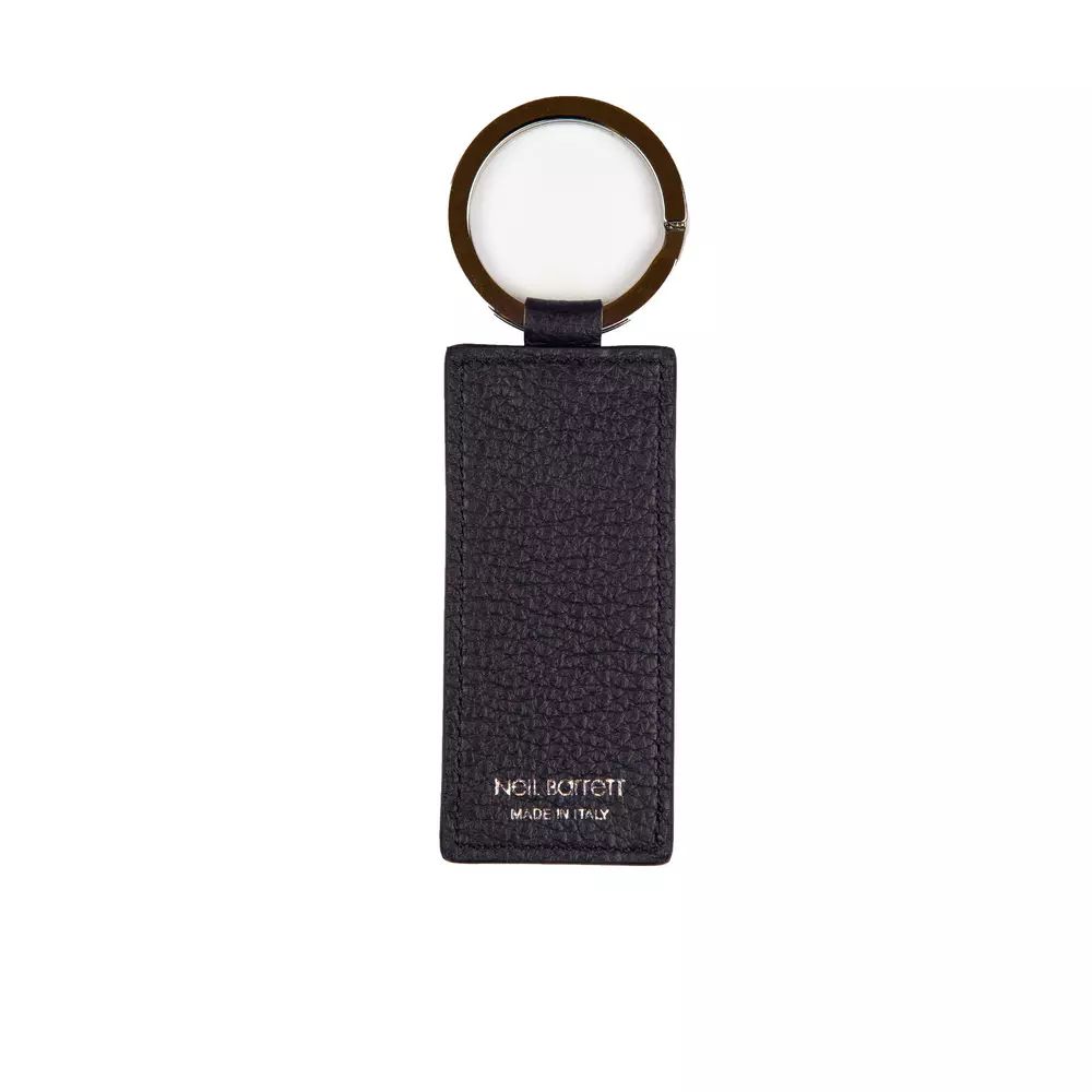 Chic Men's Blue Leather Keychain