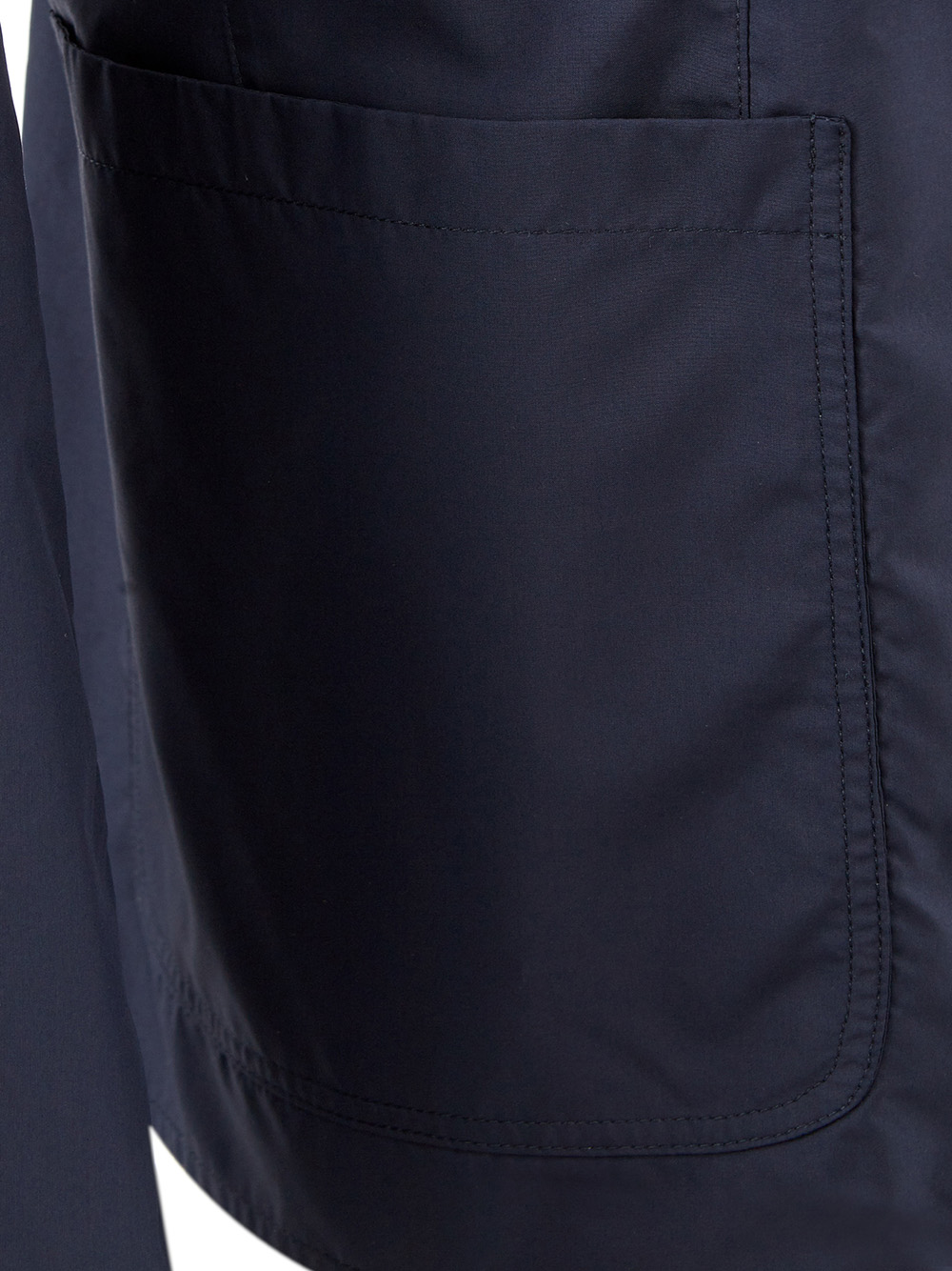 Blue Tech Fabric Single Breast Jacket