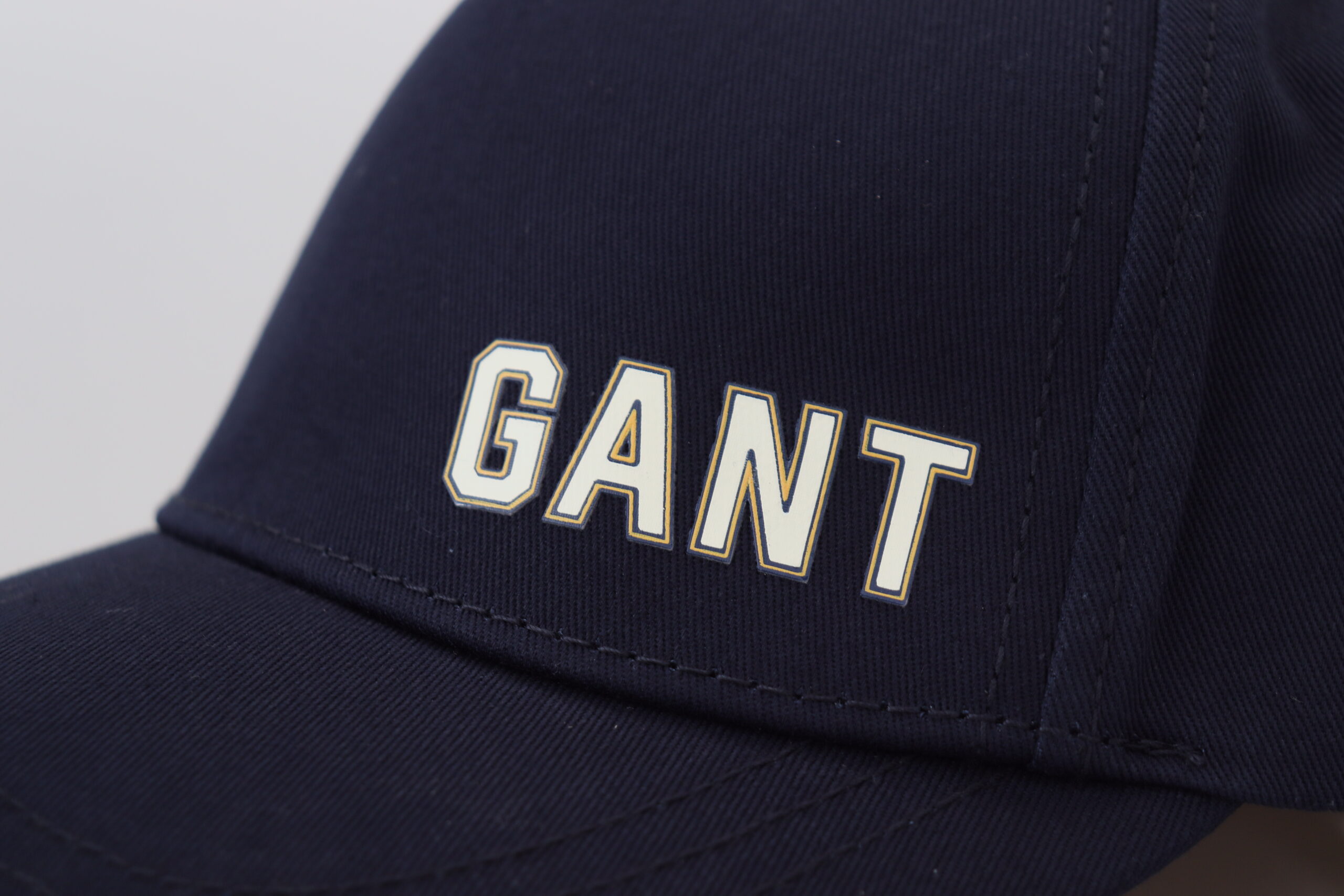 Blue Cotton Logo Print Baseball Cap Casual Hat