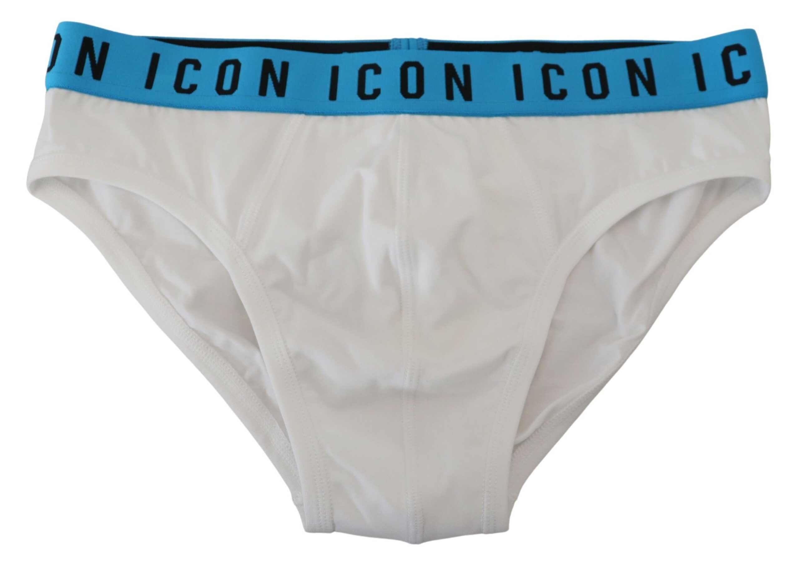 White Icon Logo Cotton Stretch Men Brief Underwear