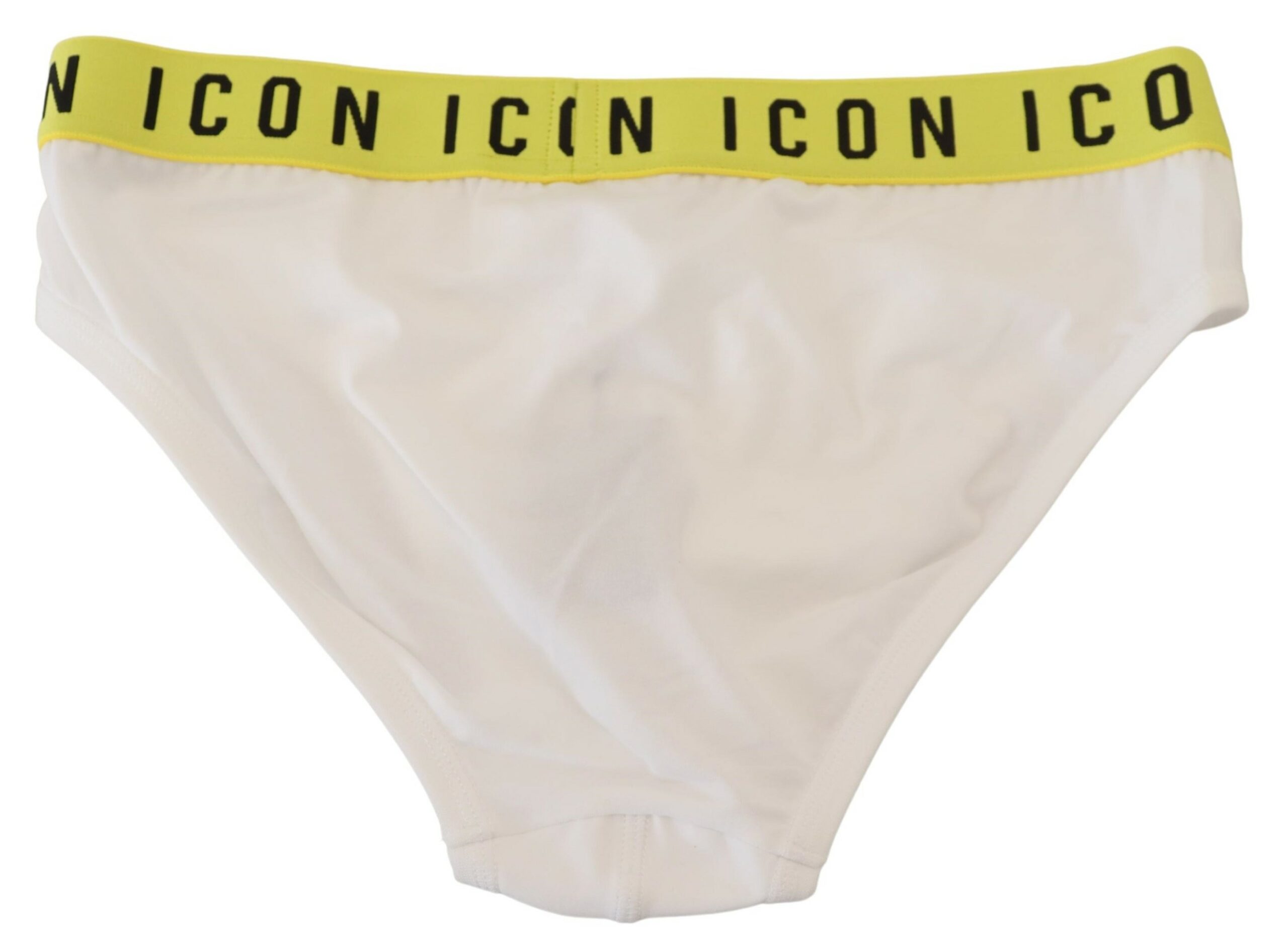 White ICON Logo Cotton Stretch Men Brief Underwear