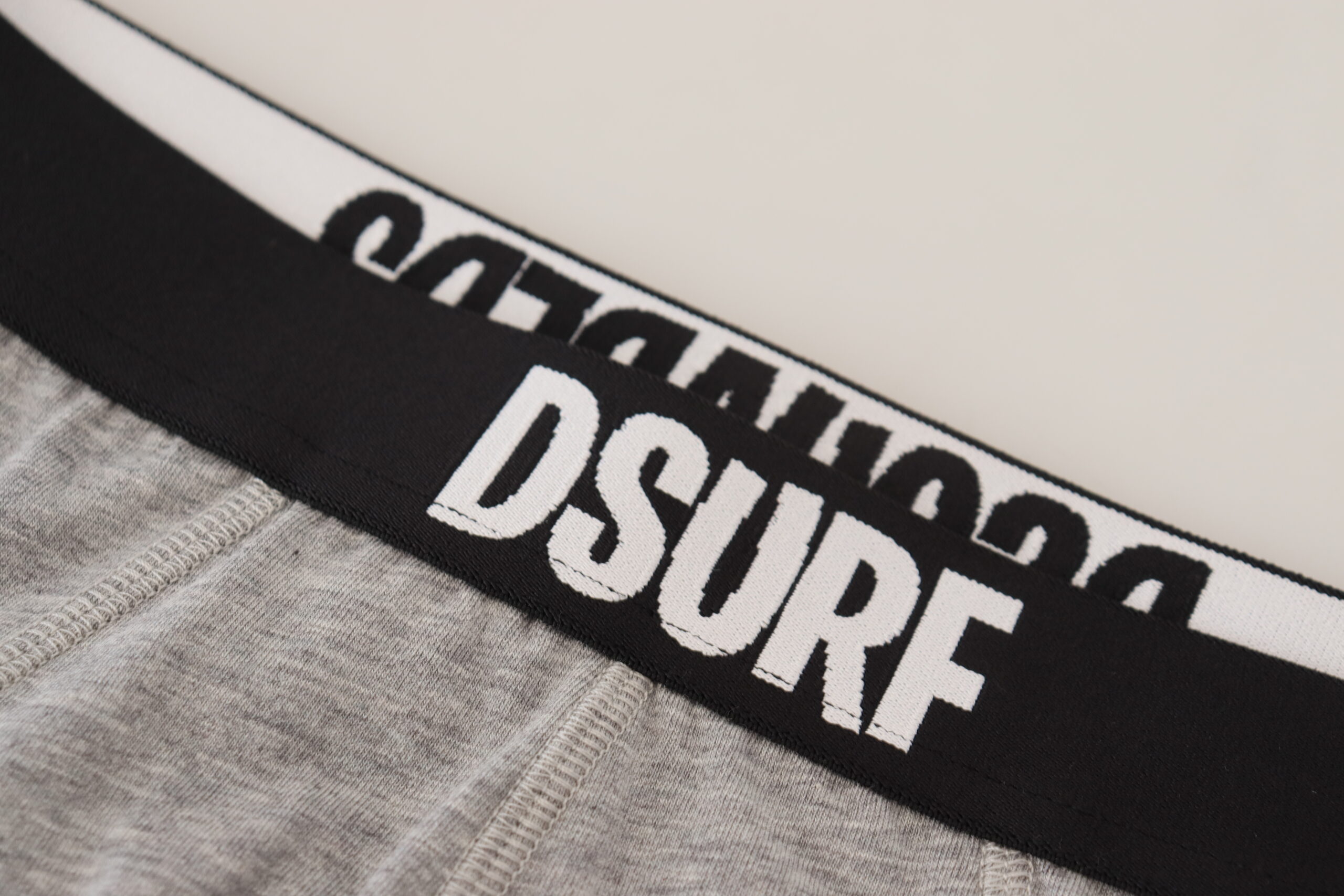 Gray DSURF Logo Cotton Stretch Men Brief Underwear