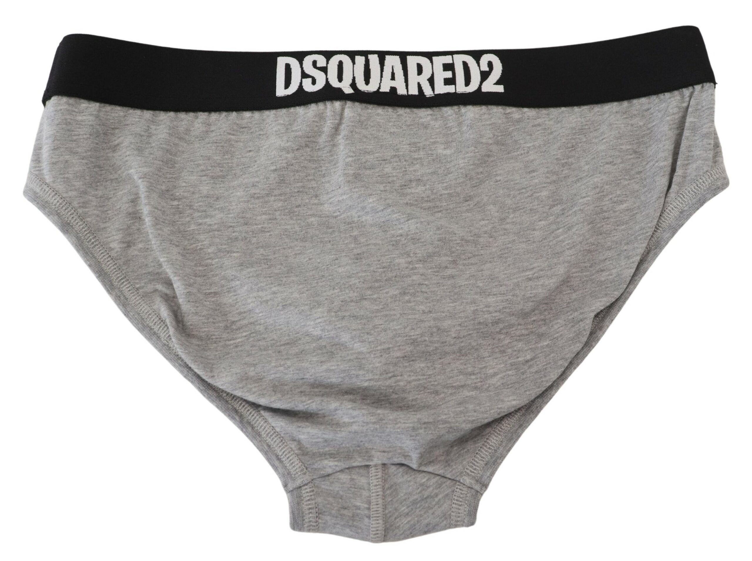 Gray DSURF Logo Cotton Stretch Men Brief Underwear
