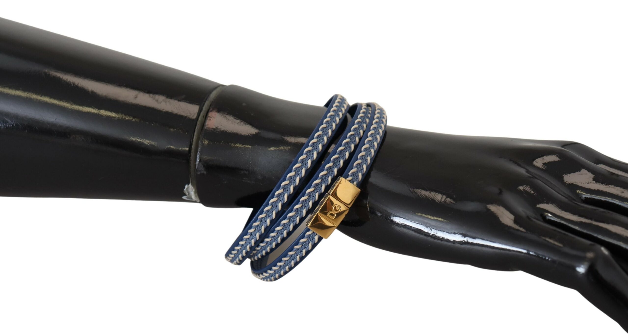 Multicolor Braided Wrap Around Leather Brass Bracelet