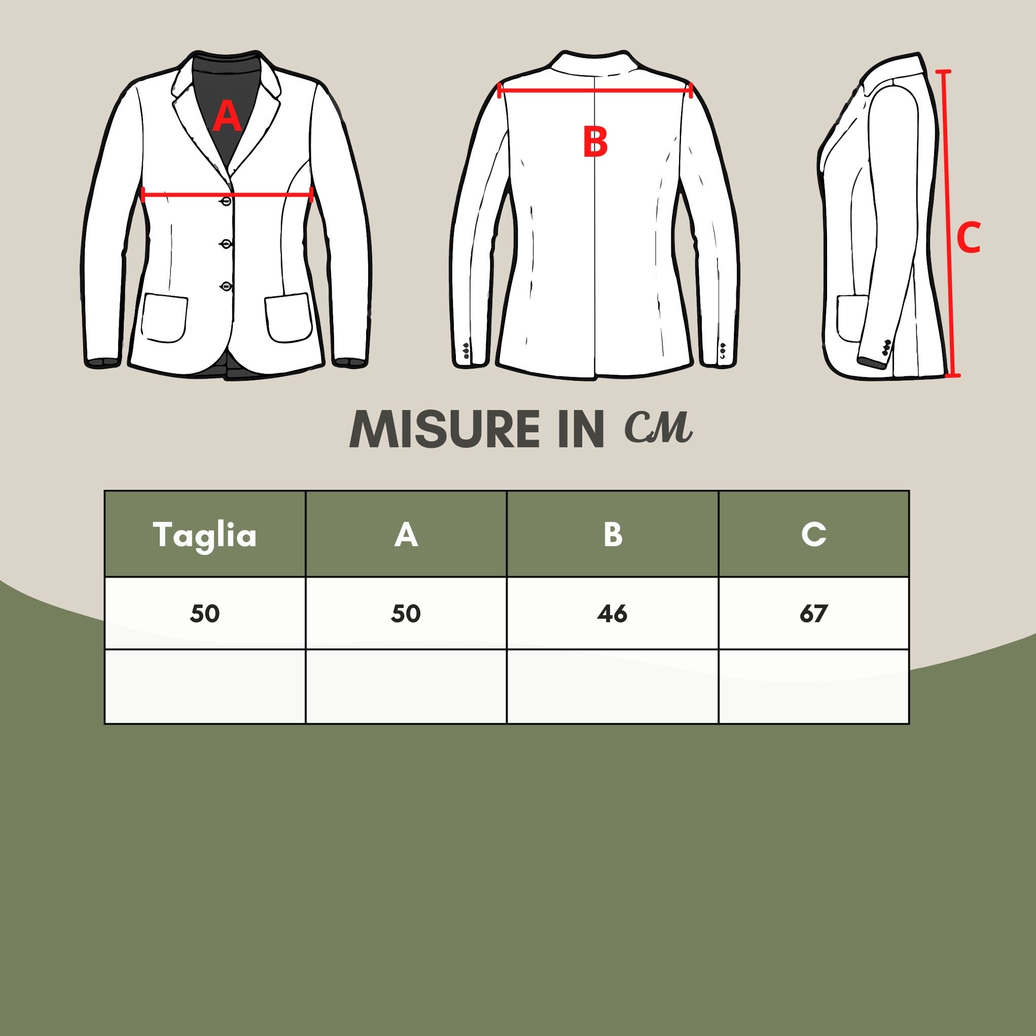 Beige Peacoat Double Breast Jacket 23MAR407_50