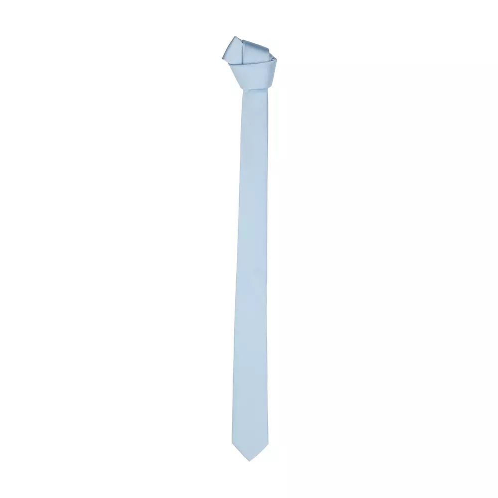 Elegant Light Blue Silk Tie - Slim & Sophisticated