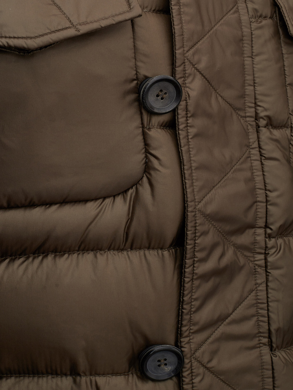 Quilted Hooded Bronze Jacket