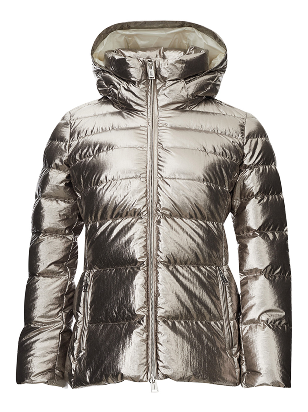 Chrome Silver Quilted Jacket