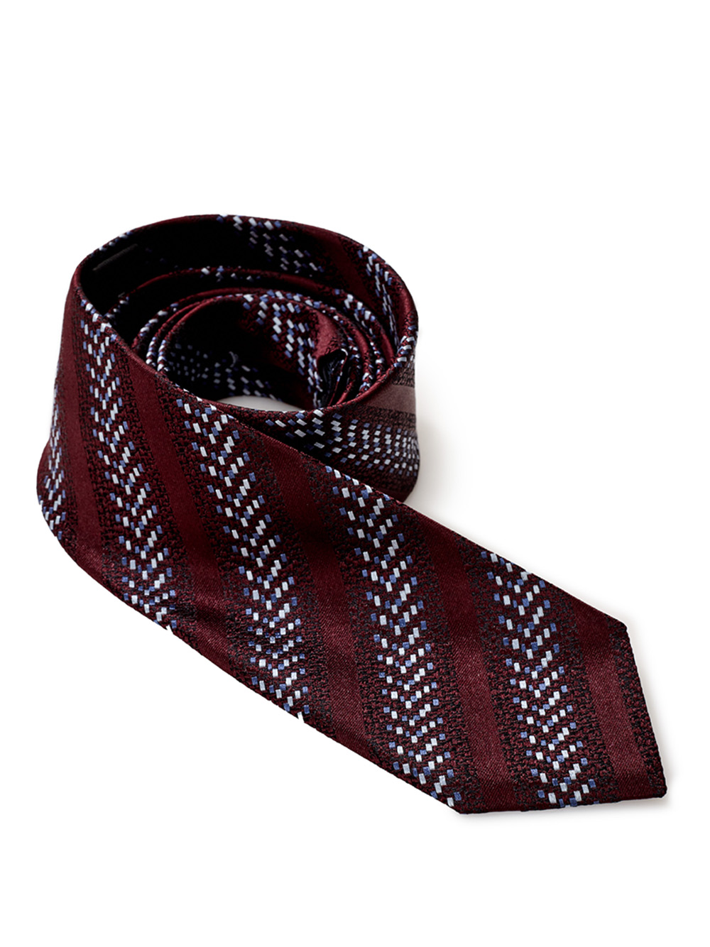 Bordeaux Printed Silk Tie