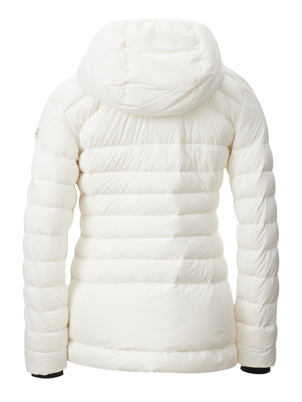 White Quilted Hooded Jacket