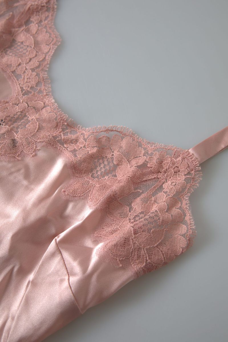Antique Rose Lace Silk Camisole Top Underwear BIK1721-3